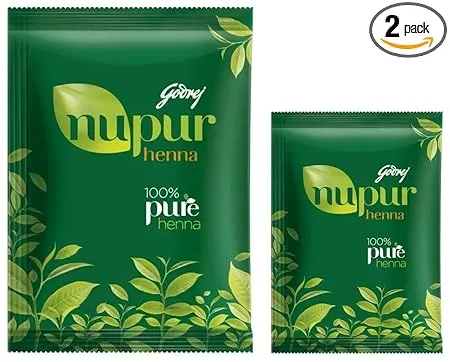 Godrej Nupur - 100% Pure Henna (Mehendi) - 500g & Godrej Nupur - 100% Pure Henna (Mehendi) - 150g
